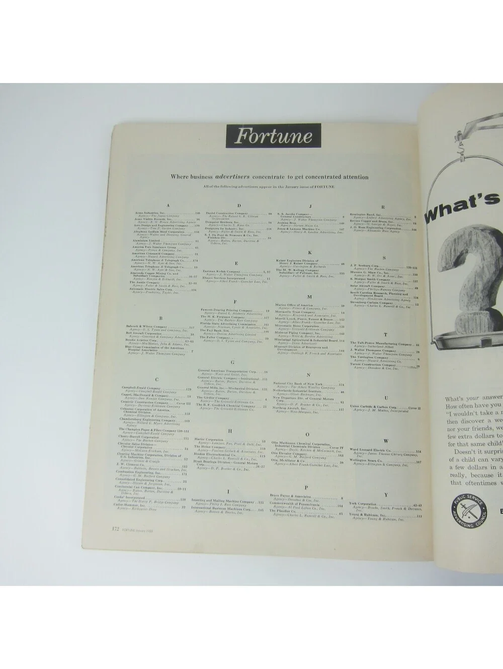 Vintage FORTUNE Magazine January 1955 American Breakthrough, Anaconda Copper